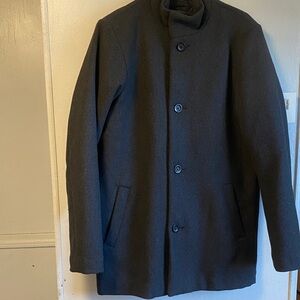 Hollister Men's Dark Gray Trench Coat